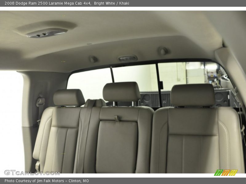Bright White / Khaki 2008 Dodge Ram 2500 Laramie Mega Cab 4x4