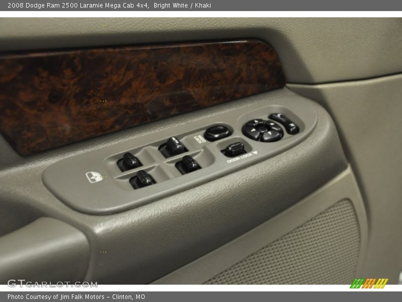 Bright White / Khaki 2008 Dodge Ram 2500 Laramie Mega Cab 4x4