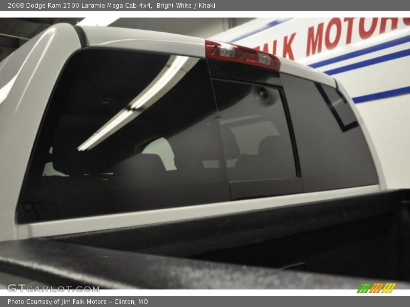 Bright White / Khaki 2008 Dodge Ram 2500 Laramie Mega Cab 4x4