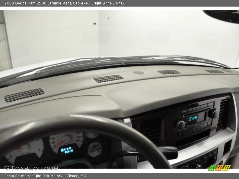 Bright White / Khaki 2008 Dodge Ram 2500 Laramie Mega Cab 4x4