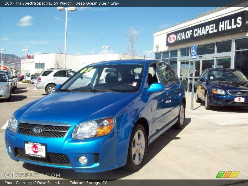 Deep Ocean Blue / Gray 2007 Kia Spectra Spectra5 SX Wagon