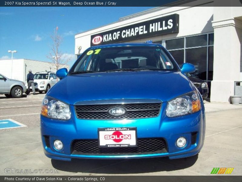 Deep Ocean Blue / Gray 2007 Kia Spectra Spectra5 SX Wagon