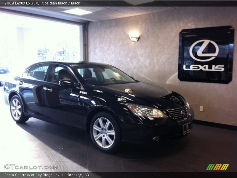 Obsidian Black / Black 2009 Lexus ES 350