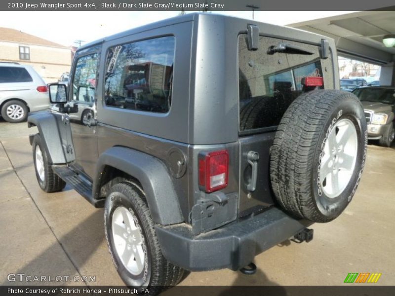Black / Dark Slate Gray/Medium Slate Gray 2010 Jeep Wrangler Sport 4x4
