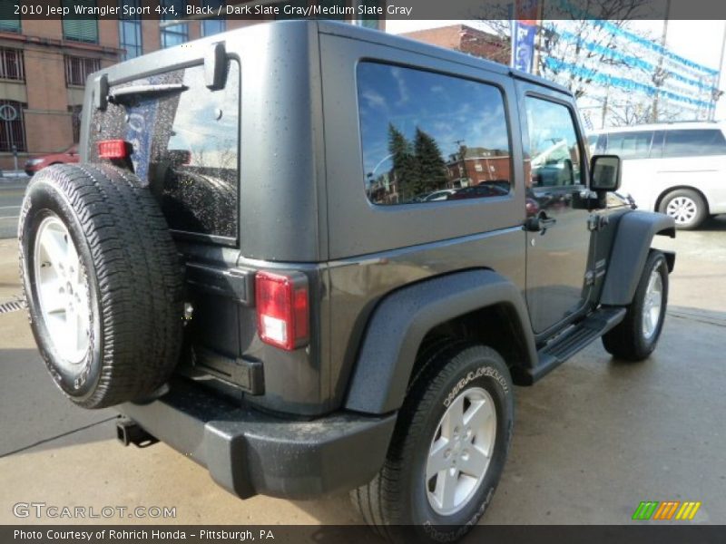 Black / Dark Slate Gray/Medium Slate Gray 2010 Jeep Wrangler Sport 4x4