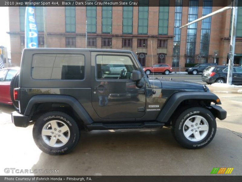 Black / Dark Slate Gray/Medium Slate Gray 2010 Jeep Wrangler Sport 4x4