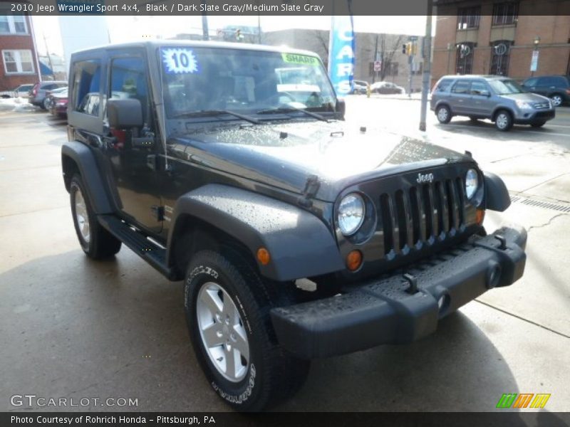 Black / Dark Slate Gray/Medium Slate Gray 2010 Jeep Wrangler Sport 4x4