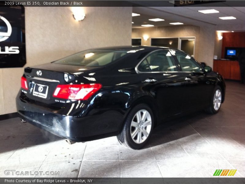 Obsidian Black / Black 2009 Lexus ES 350
