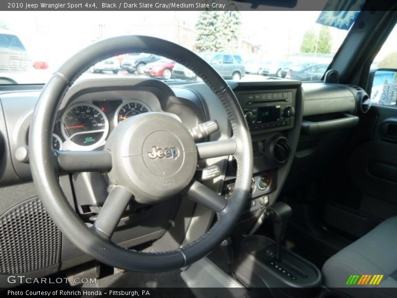 Black / Dark Slate Gray/Medium Slate Gray 2010 Jeep Wrangler Sport 4x4