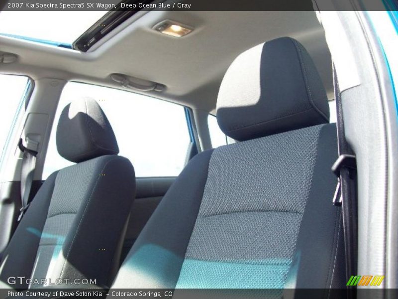 Deep Ocean Blue / Gray 2007 Kia Spectra Spectra5 SX Wagon