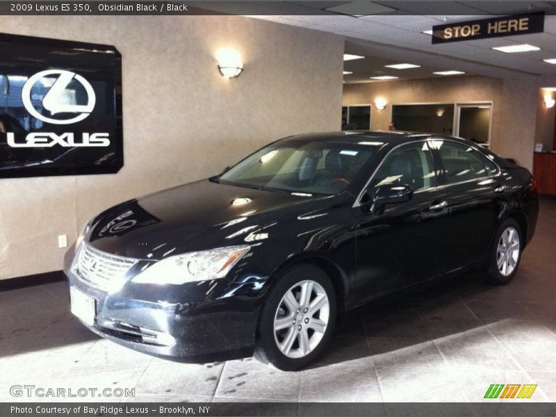Obsidian Black / Black 2009 Lexus ES 350