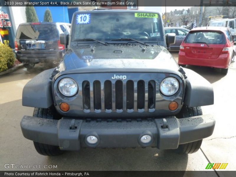 Black / Dark Slate Gray/Medium Slate Gray 2010 Jeep Wrangler Sport 4x4
