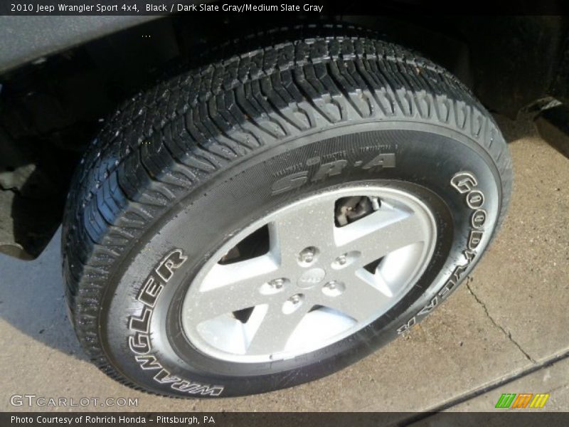 Black / Dark Slate Gray/Medium Slate Gray 2010 Jeep Wrangler Sport 4x4