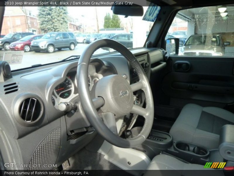 Black / Dark Slate Gray/Medium Slate Gray 2010 Jeep Wrangler Sport 4x4