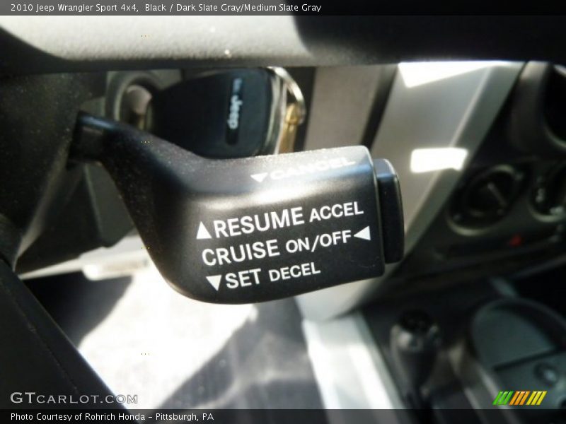 Black / Dark Slate Gray/Medium Slate Gray 2010 Jeep Wrangler Sport 4x4