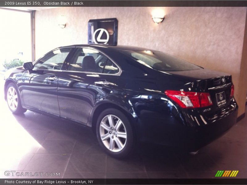 Obsidian Black / Black 2009 Lexus ES 350