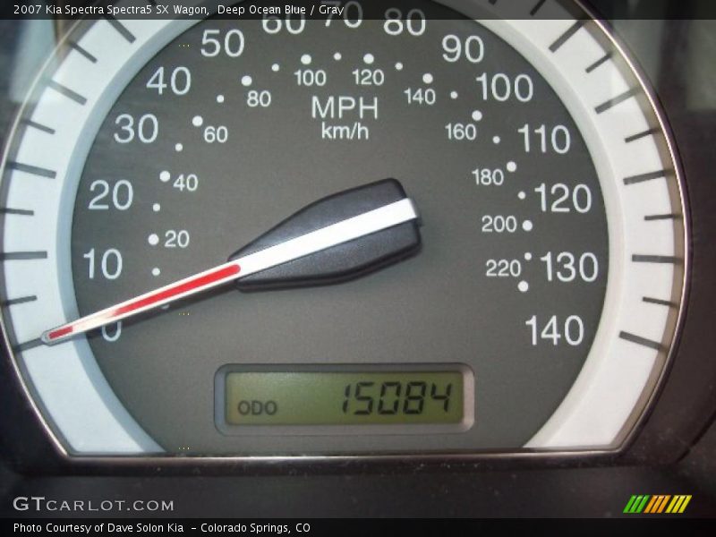 Deep Ocean Blue / Gray 2007 Kia Spectra Spectra5 SX Wagon