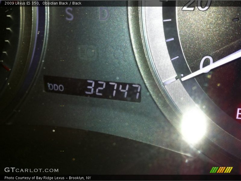 Obsidian Black / Black 2009 Lexus ES 350