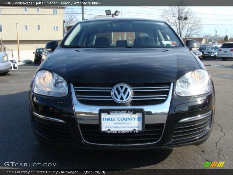 Black / Anthracite Black 2008 Volkswagen Jetta S Sedan