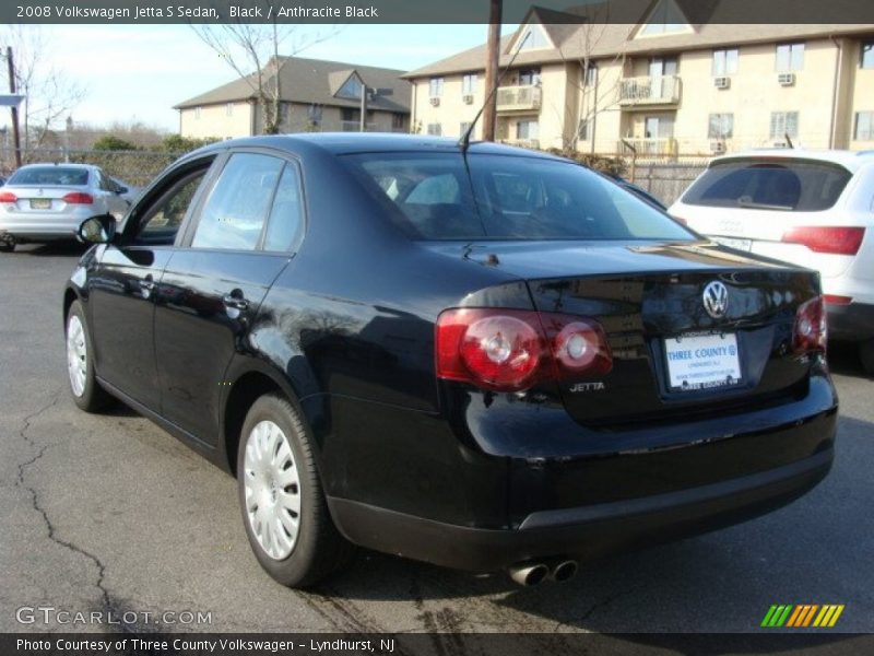 Black / Anthracite Black 2008 Volkswagen Jetta S Sedan