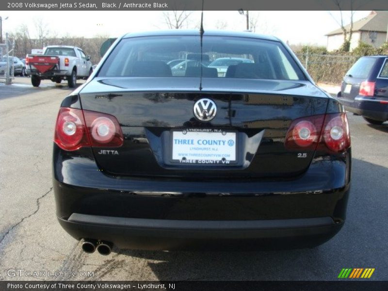 Black / Anthracite Black 2008 Volkswagen Jetta S Sedan