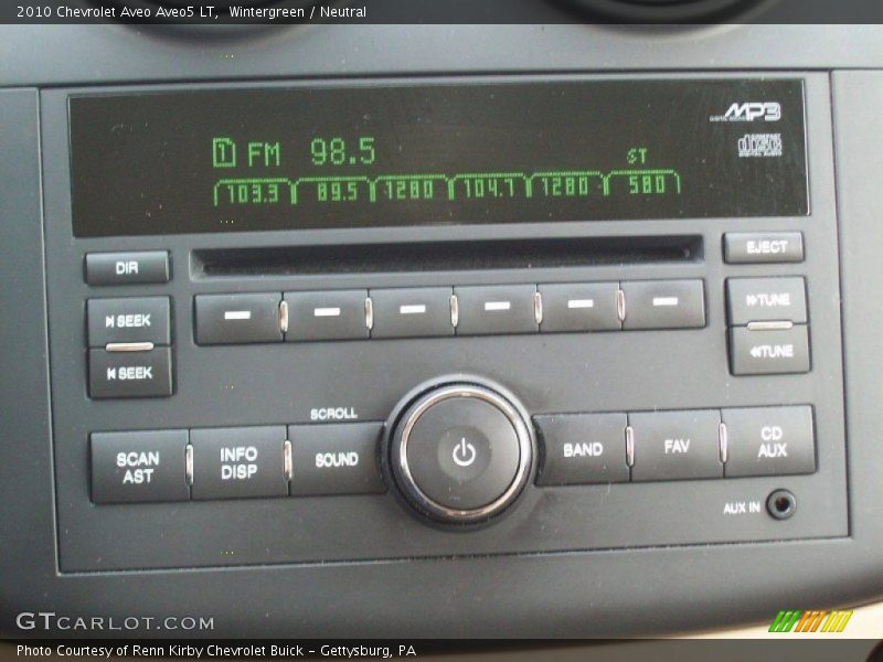 Wintergreen / Neutral 2010 Chevrolet Aveo Aveo5 LT