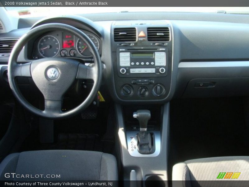 Black / Anthracite Black 2008 Volkswagen Jetta S Sedan