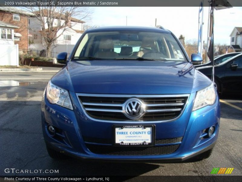 Sapphire Blue Metallic / Sandstone 2009 Volkswagen Tiguan SE