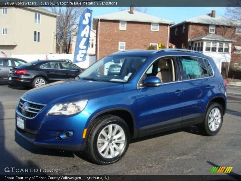 Sapphire Blue Metallic / Sandstone 2009 Volkswagen Tiguan SE