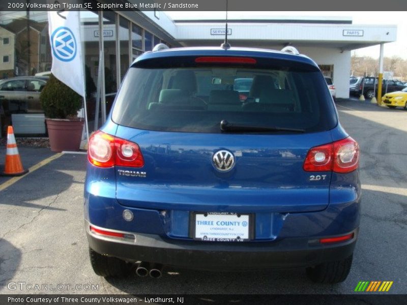 Sapphire Blue Metallic / Sandstone 2009 Volkswagen Tiguan SE