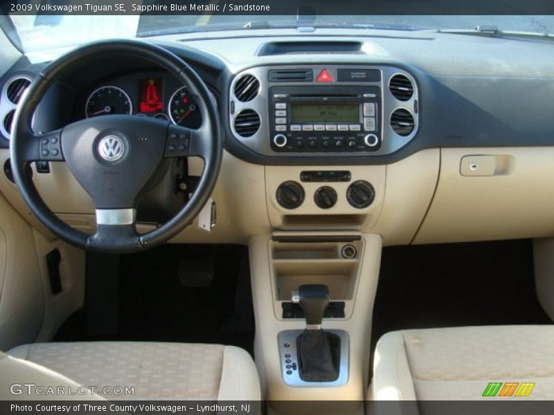 Sapphire Blue Metallic / Sandstone 2009 Volkswagen Tiguan SE