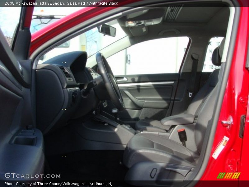 Salsa Red / Anthracite Black 2008 Volkswagen Jetta SE Sedan