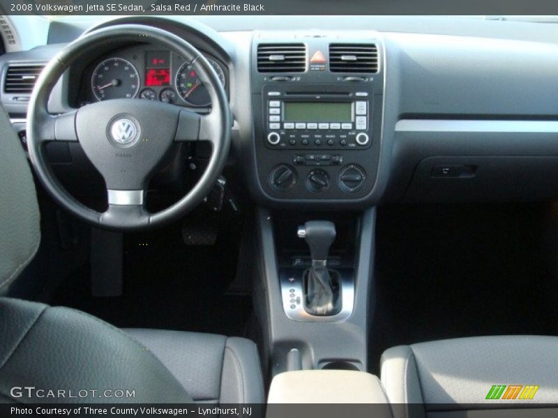 Salsa Red / Anthracite Black 2008 Volkswagen Jetta SE Sedan