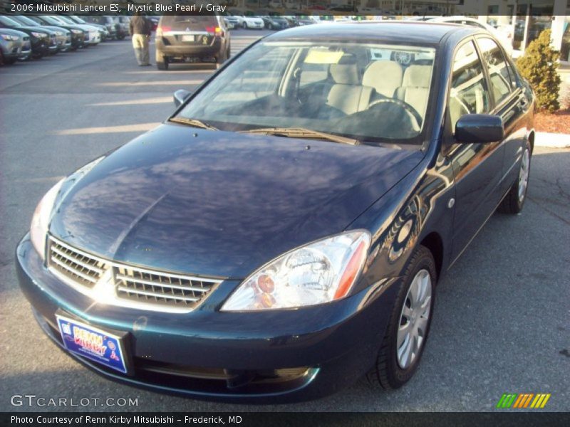 Mystic Blue Pearl / Gray 2006 Mitsubishi Lancer ES