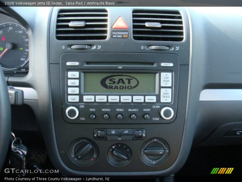 Salsa Red / Anthracite Black 2008 Volkswagen Jetta SE Sedan