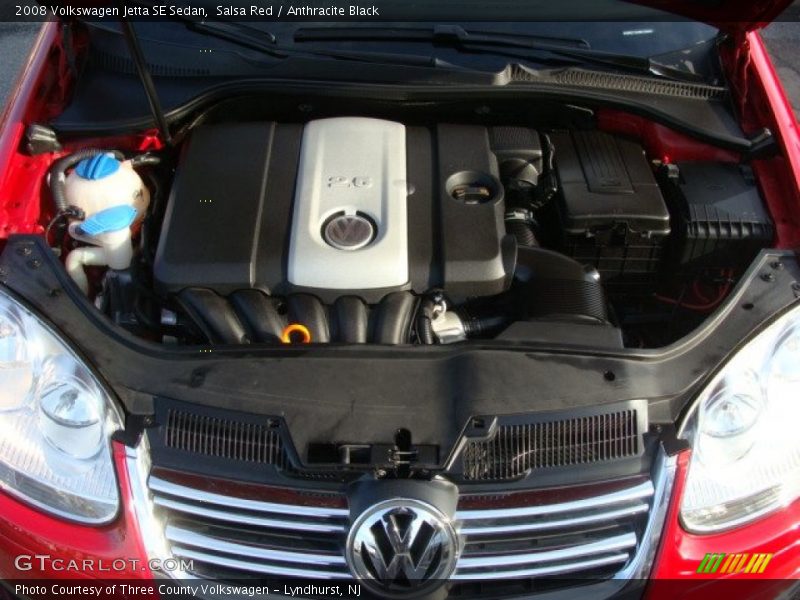 Salsa Red / Anthracite Black 2008 Volkswagen Jetta SE Sedan