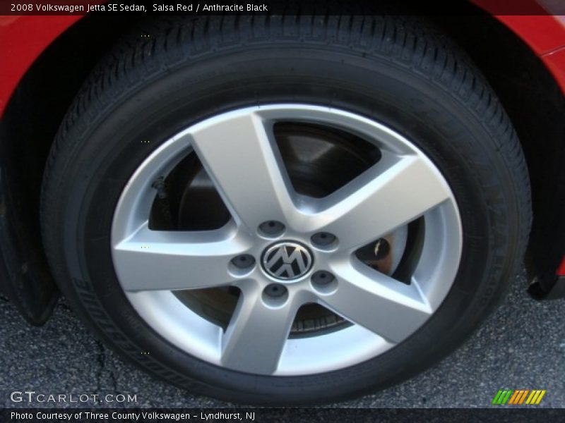 Salsa Red / Anthracite Black 2008 Volkswagen Jetta SE Sedan