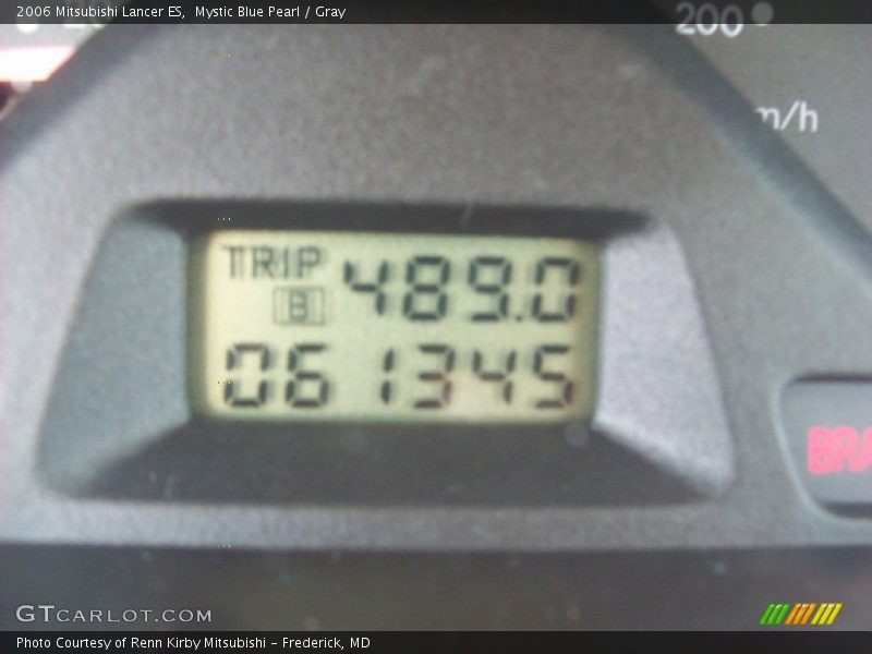 Mystic Blue Pearl / Gray 2006 Mitsubishi Lancer ES
