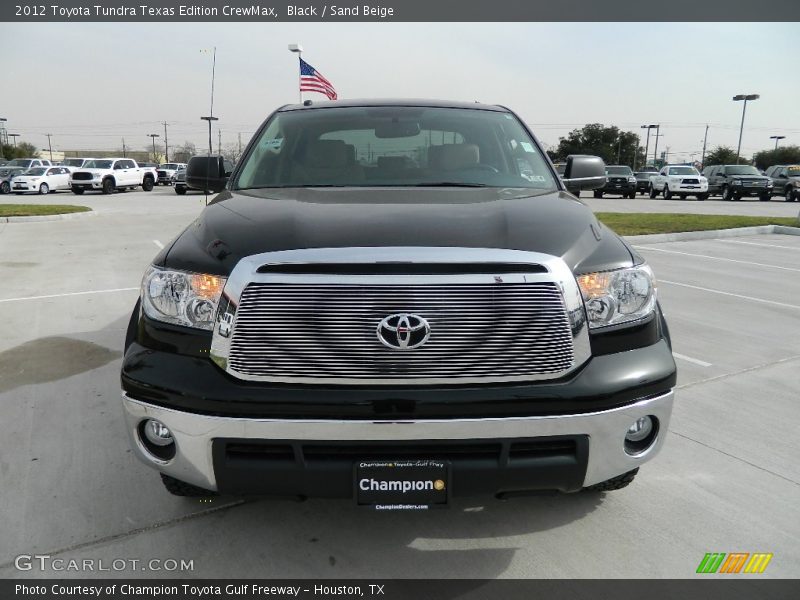 Black / Sand Beige 2012 Toyota Tundra Texas Edition CrewMax