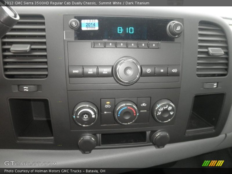 Summit White / Dark Titanium 2012 GMC Sierra 3500HD Regular Cab Dually Chassis