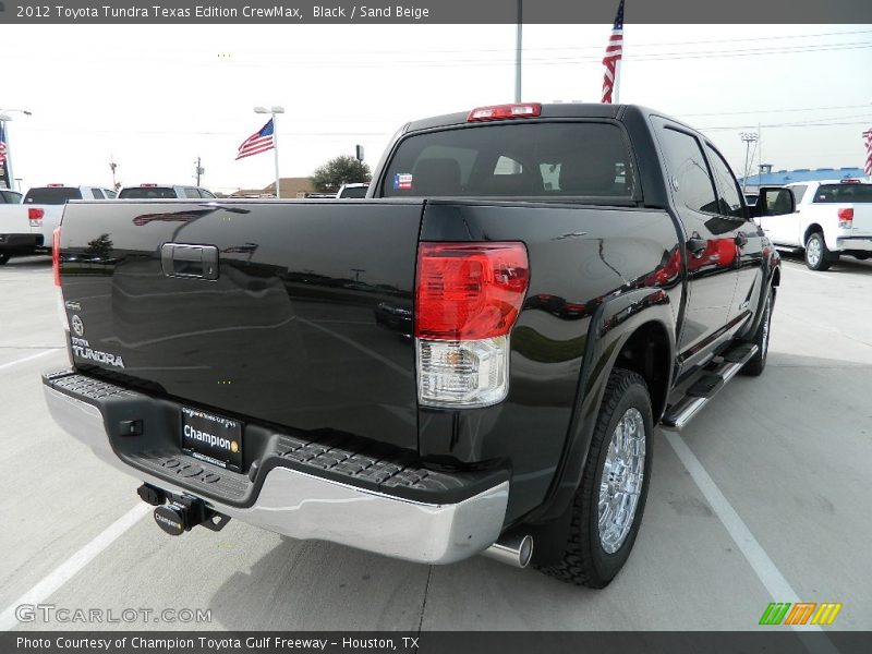 Black / Sand Beige 2012 Toyota Tundra Texas Edition CrewMax