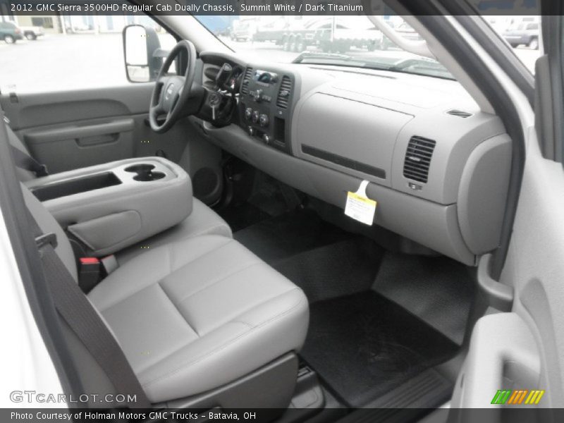 Summit White / Dark Titanium 2012 GMC Sierra 3500HD Regular Cab Dually Chassis