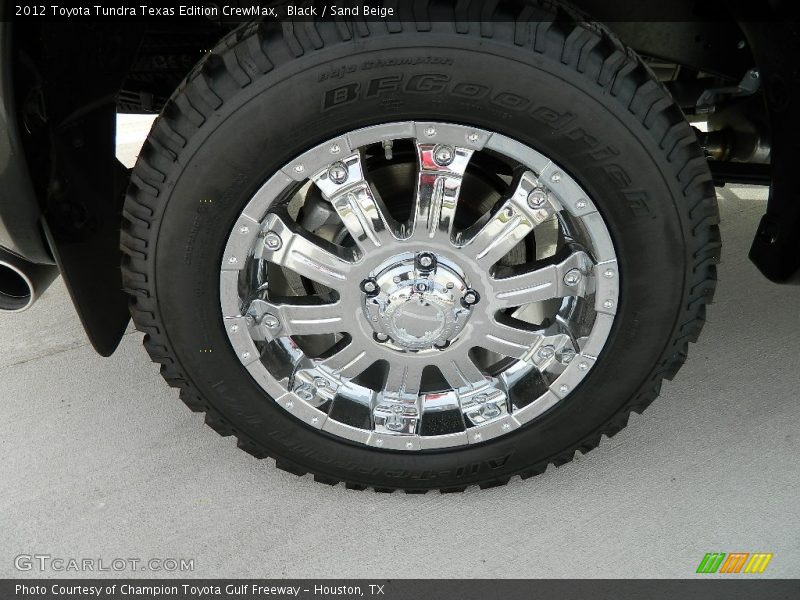 Black / Sand Beige 2012 Toyota Tundra Texas Edition CrewMax