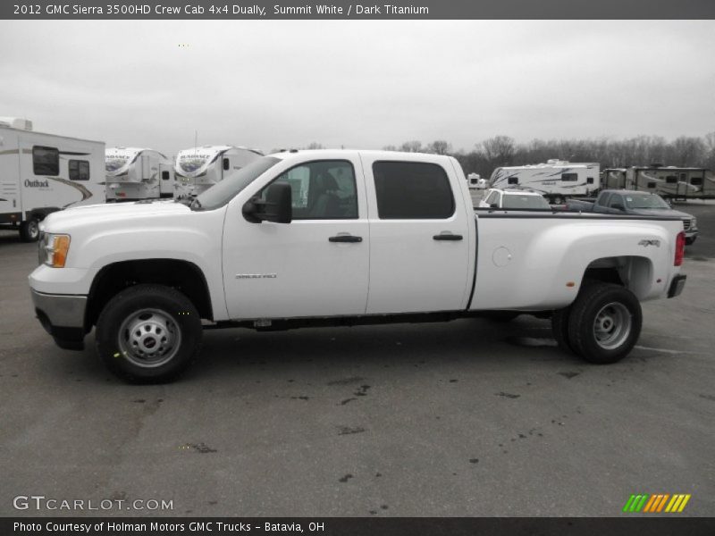 Summit White / Dark Titanium 2012 GMC Sierra 3500HD Crew Cab 4x4 Dually