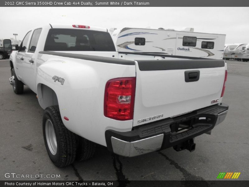 Summit White / Dark Titanium 2012 GMC Sierra 3500HD Crew Cab 4x4 Dually
