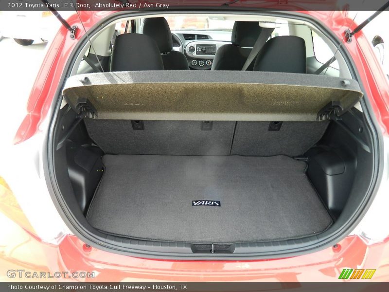 Absolutely Red / Ash Gray 2012 Toyota Yaris LE 3 Door