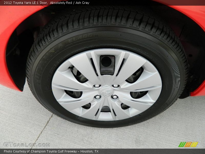 Absolutely Red / Ash Gray 2012 Toyota Yaris LE 3 Door