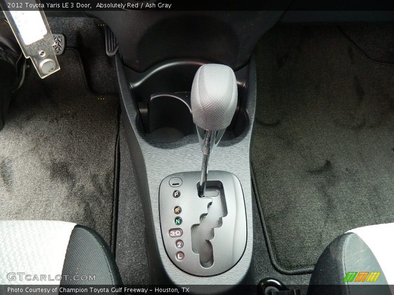 Absolutely Red / Ash Gray 2012 Toyota Yaris LE 3 Door