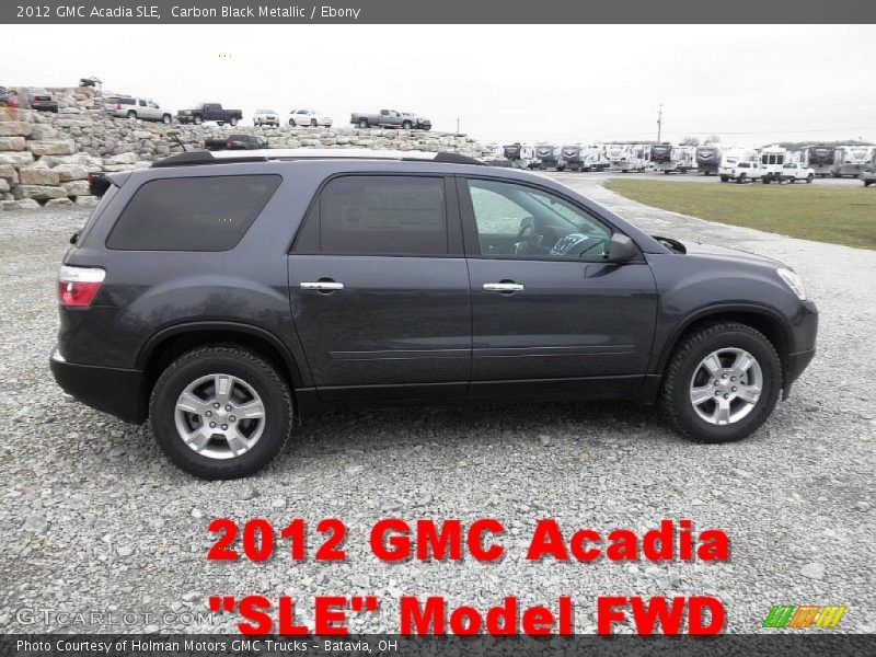 Carbon Black Metallic / Ebony 2012 GMC Acadia SLE