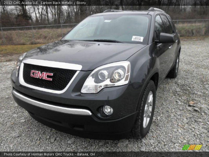 Carbon Black Metallic / Ebony 2012 GMC Acadia SLE
